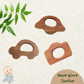 Neem Wood Teether For 0-1 Year Baby (Car/Camera/UFO)