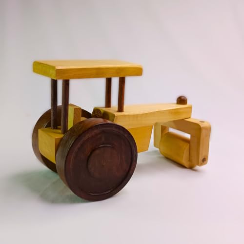 Wooden Road RolllerToy  – Handcrafted Natural Wood Toy