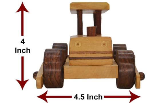 Wooden Vintage Car Toy – Handcrafted Natural Wood Toy