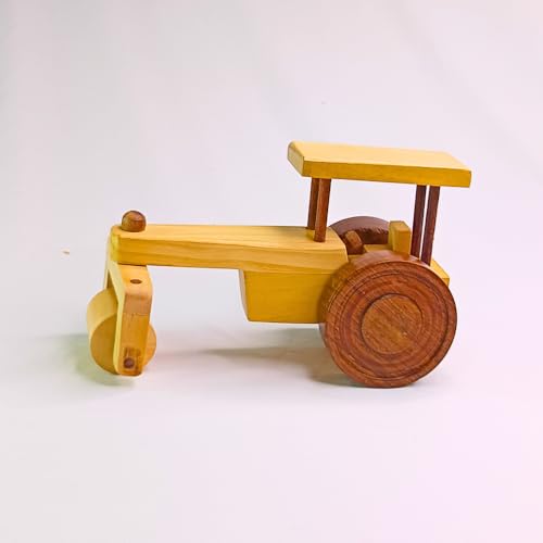 Wooden Road RolllerToy  – Handcrafted Natural Wood Toy