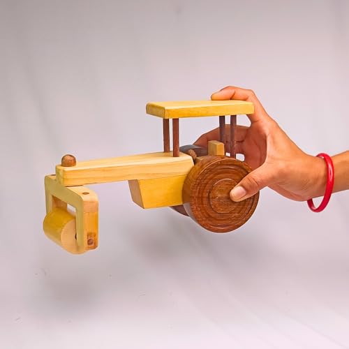 Wooden Road RolllerToy  – Handcrafted Natural Wood Toy