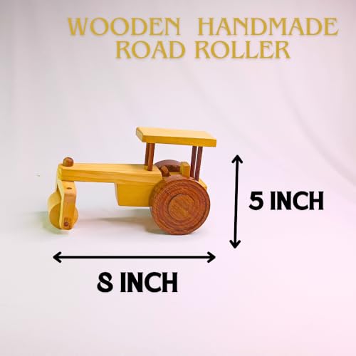 Wooden Road RolllerToy  – Handcrafted Natural Wood Toy