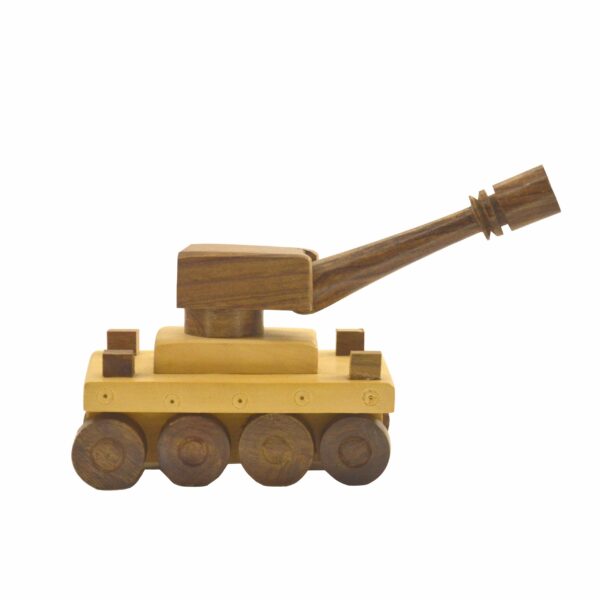 Wooden Toy Tank – Handcrafted Natural Wood Toy