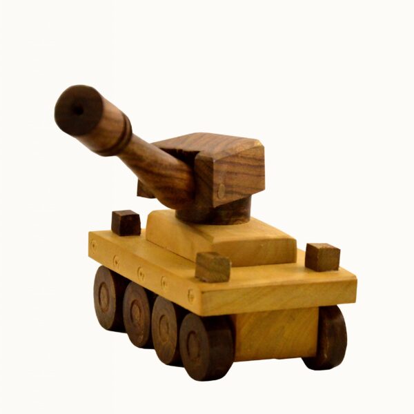 Wooden Toy Tank – Handcrafted Natural Wood Toy