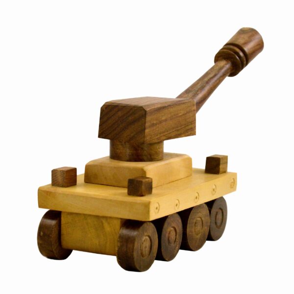 Wooden Toy Tank – Handcrafted Natural Wood Toy