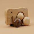 Wooden Vintage Elephent Toy  – Handcrafted Natural Wood Toy (Copy)