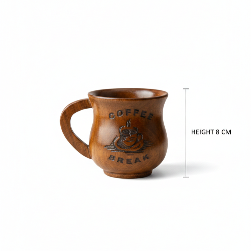 Wooden Tea & Coffee Cup/Mug (Coffee Breck)