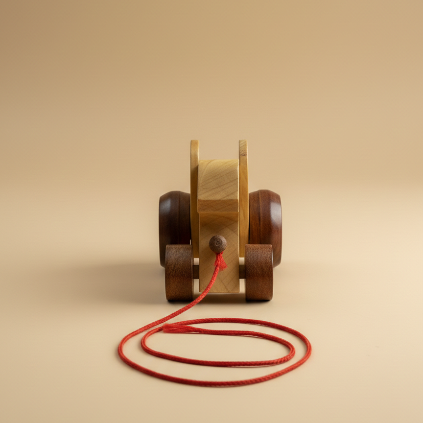 Wooden Frog Toy  – Handcrafted Natural Wood Toy